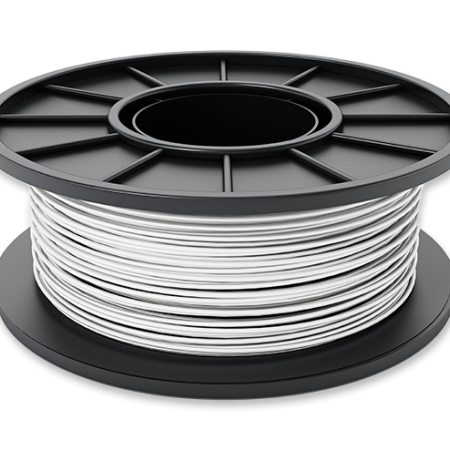 a roll of plastic, light grey filament