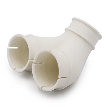 a 3D printed pipe printed with PA11 Natural
